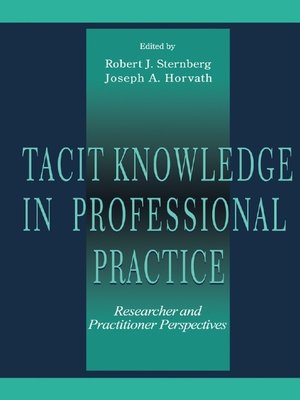 cover image of Tacit Knowledge in Professional Practice